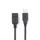 Nedis CCGL60010BK30 USB hosszabító / toldó kábel, USB 2.0 | USB-A dugó  USB-A hüvely  480 Mbps, 3m