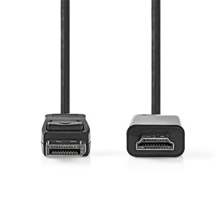 Nedis CCGL37100BK10 Displayport dugó - HDMI dugó kábel 1080p, 1m