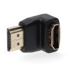 Nedis CVGB34901BK HDMI átalakító adapter, aranyozott 90°-os, pipa
