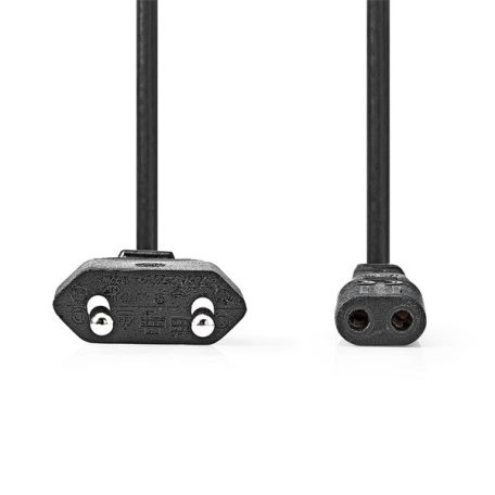 Nedis táp kábel IEC-320-C1, 2 x 0.75 mm˛, hossz 2m, CEGL11060BK20