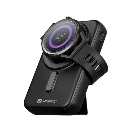 SANDBERG Hordozható akkumulátor, Mag Wireless Powerbank 10000