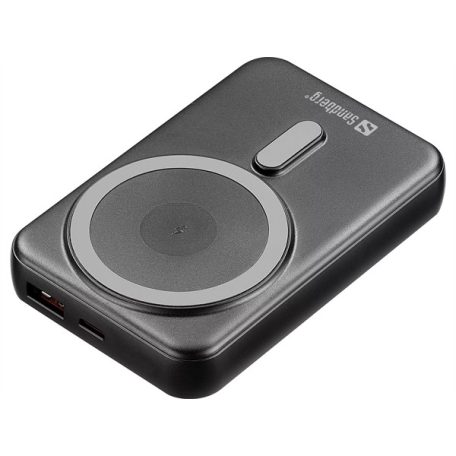 SANDBERG Hordozható akkumulátor, Mag Wireless Powerbank 10000