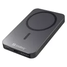 SANDBERG Hordozható akkumulátor, Mag Wireless Powerbank 5000 ALU