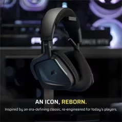   CORSAIR Vezeték Nélküli Headset, VOID v2 Wireless Gaming Headset, Dolby Atmos, carbon