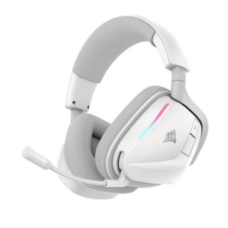 CORSAIR Vezeték Nélküli Headset, VOID v2 Wireless Gaming Headset, Dolby Atmos, fehér