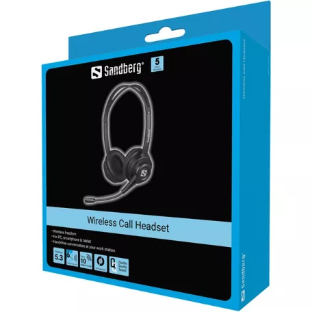 SANDBERG Headset mikrofonnal, Wireless Call Headset
