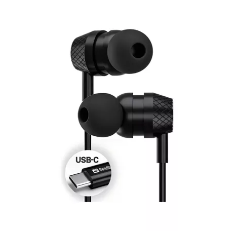 SANDBERG Fülhallgató, USB-C/A In-Earset with Line-Mic