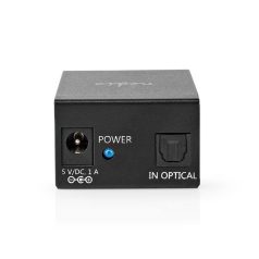   Nedis ASPL2512BK digitális audio splitter, TosLink be - 2x TosLink kimenet