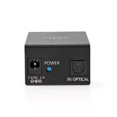   Nedis ASPL2512BK digitális audio splitter, TosLink be - 2x TosLink kimenet