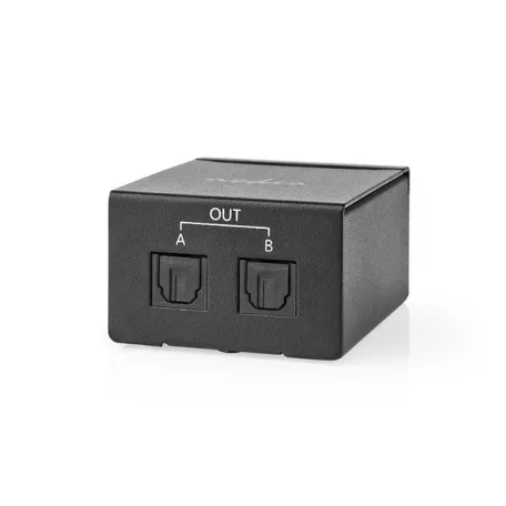 Nedis ASPL2512BK digitális audio splitter, TosLink be - 2x TosLink kimenet