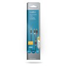 Nedis CABW22200AT20 sztereo audió kábel 3,5mm sztereo jack - 2x RCA,  Aranyozott,  2 m