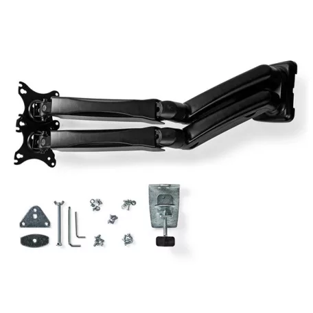 Nedis MMDOSGS110BK gázrugós asztali monitor tartó, dupla, 15-32" | 75x75 / 100x100