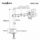 Nedis MMSIS110BK asztali monitor tartó konzol / állvány | 15-32" | 75x75 / 100x100
