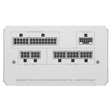 CORSAIR Tápegység Moduláris, RM850e, 850W, 12cm, ATX 3.1, PCIe 5.1, BOX, Cybenetics Gold, fehér