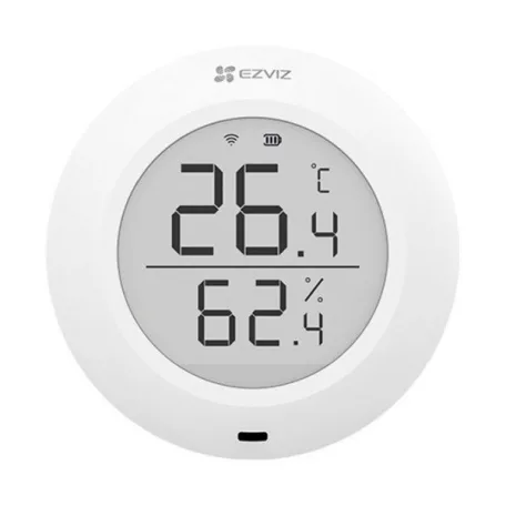 EZVIZ T51C okos hőmérséklet és páratartalom érzékelő,  1,8 kijelző, valós idejű megfigyelés, azonnali risztás,
