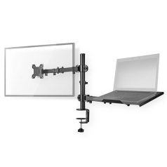   Nedis MMSISNB110BK asztali monitor tartó konzol és laptop állvány | 15-32" | 75x75 / 100x100
