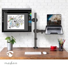   Nedis MMSISNB110BK asztali monitor tartó konzol és laptop állvány | 15-32" | 75x75 / 100x100