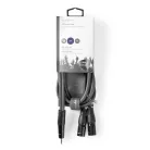 Nedis COTH15310GY15 balanced/szimmetrikus félprofi XLR audio kábel, 2x XLR 3 tűs dugó | 3,5 mm sztereo jack dugó, 1,5m