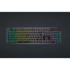   CORSAIR Vezetékes Billentyűzet Gaming, K55 CORE RGB, Médiavezérlő gombok, Cseppálló, US, fekete