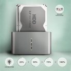 AXAGON ADSA-DC dual SATA 2.5"/3.5" SSD/HDD CLONE dokkoló, USB-C, 5 Gbps
