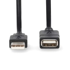   Nedis CCGL60010BK20 USB hosszabító / toldó kábel, USB2.0, hossz: 2m
