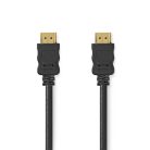 Nedis CVGL34060BK10 ultra HD HDMI kábel, HDMI dugó - dugó, 4K@60Hz, ARC, 18 Gbps, aranyozott csatlakozók, hossz 1m