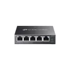 TP-LINK Switch 5x1000Mbps (1xPOE + 4xPOE+) Fémházas Easy Smart (Omada), ES205GP