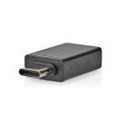 Nedis CCGB64915BK USB-C - USB-A adapter, USB C dugó - USB A aljzat, 5 Gbps, OTG
