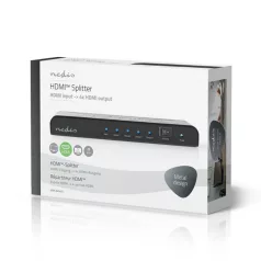   Nedis VSPL3474AT HDMI splitter, 1 x HDMI be - 4 x HDMI ki, 4K@60Hz