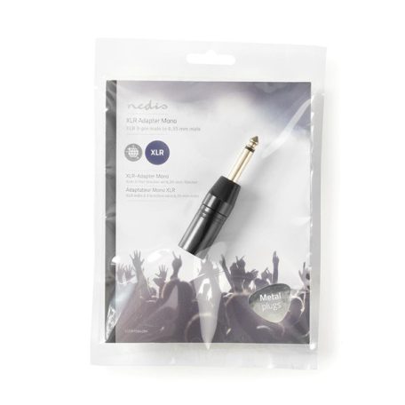 Nedis COTP15942BK 6,35 Jack dugó - 3P XLR dugó adapter