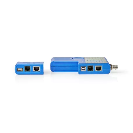 Nedis NWCTM100BU LAN kábel teszter RJ45, RJ11, BNC és USB AB