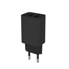   COLORWAY USB töltő CW-CHS015-BK, AC töltő 2USB AUTO ID 2.1A (10W) fekete