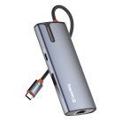 COLORWAY USB-elosztó (dokkolóállomás) CW-HUB02, USB-C 6-B-1 Type C PD 100W/USB3.0?3/HDMI 4?/RJ45