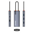 COLORWAY USB-elosztó (dokkolóállomás) CW-HUB02, USB-C 6-B-1 Type C PD 100W/USB3.0?3/HDMI 4?/RJ45