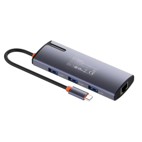 COLORWAY USB-elosztó (dokkolóállomás) CW-HUB03, USB-C 6-B-1 Type C PD 100W/USB3.0x3/USB2.0/RJ45