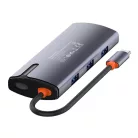 COLORWAY USB-elosztó (dokkolóállomás) CW-HUB03, USB-C 6-B-1 Type C PD 100W/USB3.0x3/USB2.0/RJ45