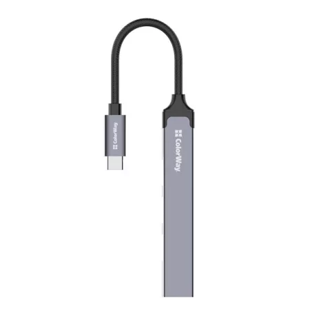 COLORWAY USB-elosztó CW-HUB04, USB-C 4-B-1 USB2.0X3/USB3.0