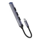 COLORWAY USB-elosztó CW-HUB04, USB-C 4-B-1 USB2.0X3/USB3.0