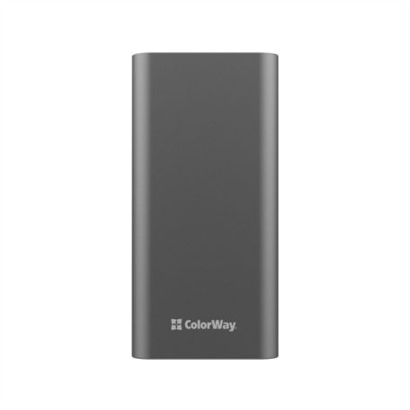 COLORWAY USB töltő adapter, Power Bank 20 000 mAh teljes (USB QC3.0 + USB-C tápellátás 22,5 W) Szürke CW-PB200LPH3GR-PDD