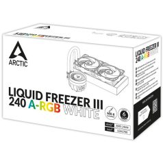   ARCTIC COOLING CPU hűtő Liquid Freezer III 240 A-RGB (vízhűtés), Univerzális Fehér