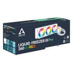   ARCTIC COOLING CPU hűtő Liquid Freezer III Pro 360 A-RGB (vízhűtés), Univerzális Fehér