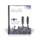 Nedis  COTG15010GY100 balanced/szimmetrikus  XLR 3 tűs dugó | XLR 3 tűs aljzat, 10m