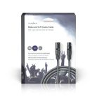 Nedis COTG15010GY200  balanced/szimmetrikus XLR 3 tűs dugó | XLR 3 tűs aljzat, 20m