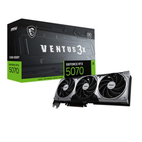 MSI Videokártya PCI-Ex16x nVIDIA RTX 5070 VENTUS 3X 12GB DDR7 OC