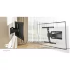 Nedis TVWM5560BK 43"- 90" LCD TV / monitor fali tartókonzol, maximum 50 kg, forgatható / dönthető, 2 forgáspont