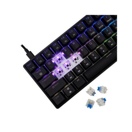 WHITE SHARK GK-004121B/BL-US SHINOBI-2/B-BL-US mech. bill. 61 kék gomb,fekete,angol