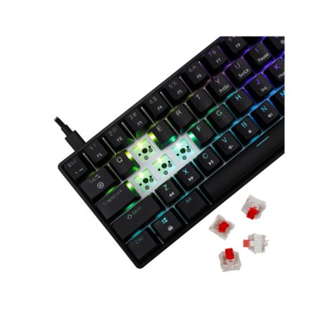 WHITE SHARK GK-004111B/R-US SHINOBI-2/B-R-US mech. bill. 61 piros gomb,fekete,angol