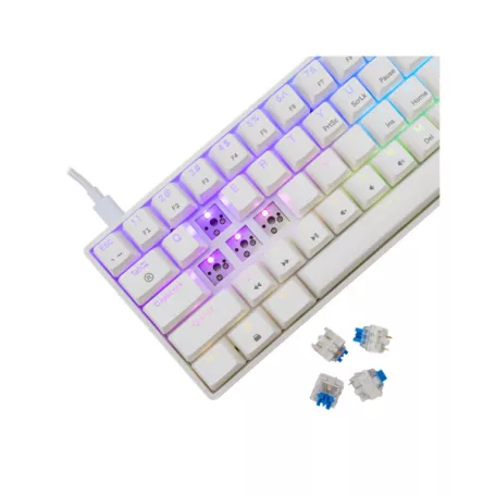 WHITE SHARK GK-004221W/BL-US SHINOBI-2/W-BL-US mech. bill. 61 kék gomb,fekete,angol