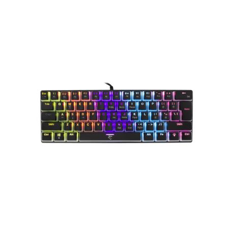 WHITE SHARK GK-2202-2B/BL-US ASHIKO-2/B/BL-US fekete mech.bill. angol, 61 kék kapcs.