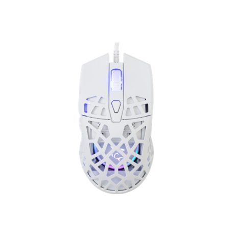 WHITE SHARK GM-5018W CARADOC-B 7D / 7200 dpi fehér RGB gamer egér